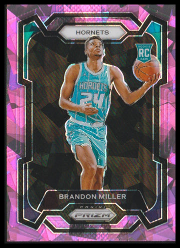 
2023-24 Panini Prizm #152 Brandon Miller Prizms Pink Ice