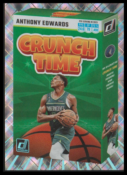 2023-24 Donruss #4 Anthony Edwards Crunch Time Diamond