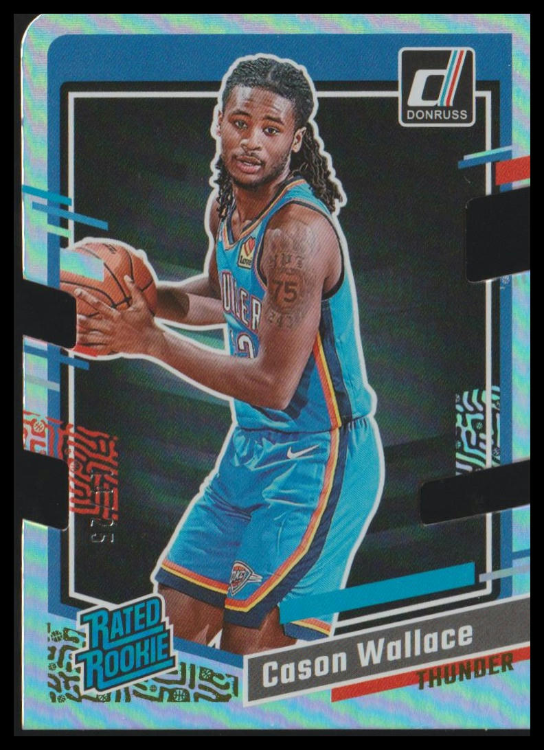 2023-24 Donruss #231 Cason Wallace Light Blue Laser Holo #/25