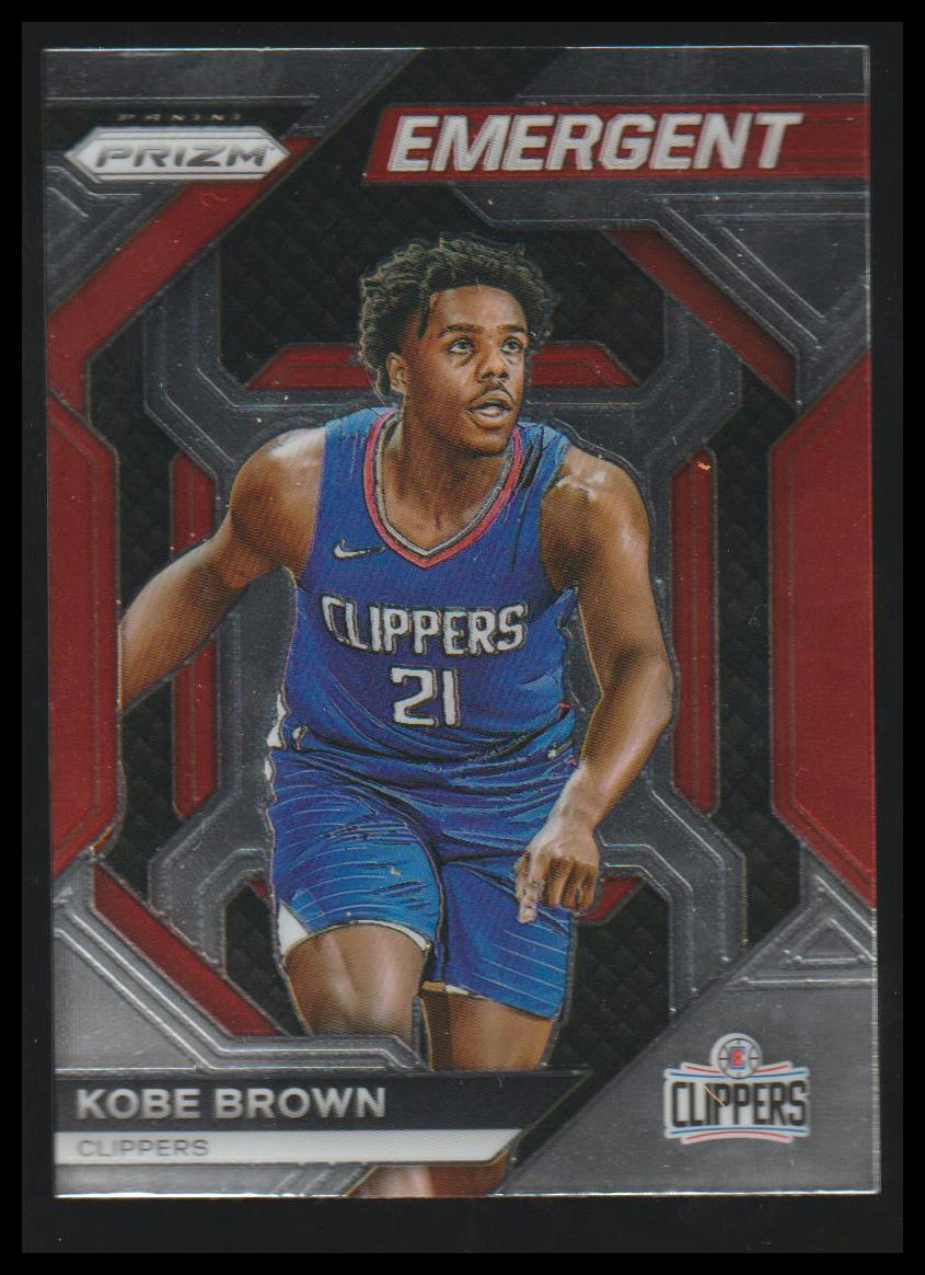 2023-24 Panini Prizm #18 Kobe Brown Emergent