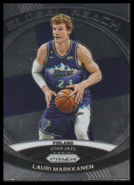 2023-24 Panini Prizm #8 Lauri Markkanen Global Reach