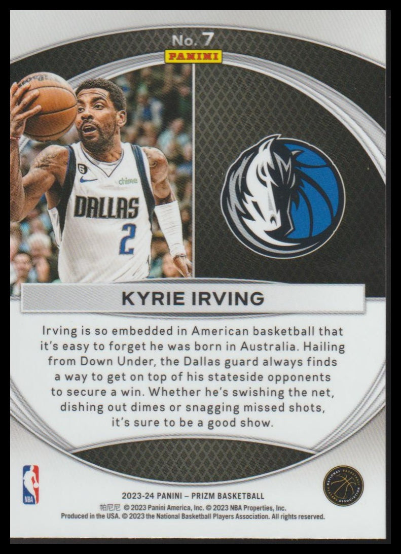 2023-24 Panini Prizm #7 Kyrie Irving Global Reach