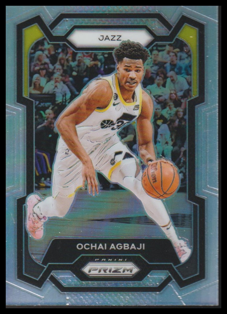 2023-24 Panini Prizm #92 Ochai Agbaji Prizms Silver