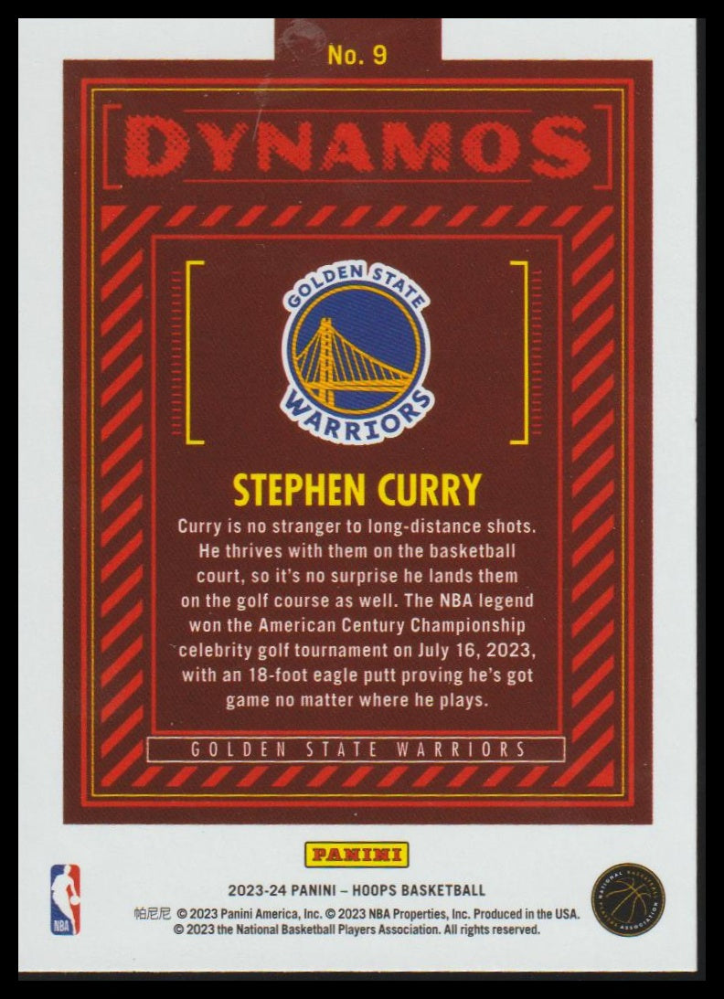 2023-24 Hoops Winter #9 Stephen Curry Dynamos