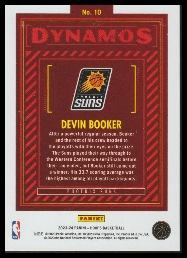 2023-24 Hoops Winter #10 Devin Booker Dynamos