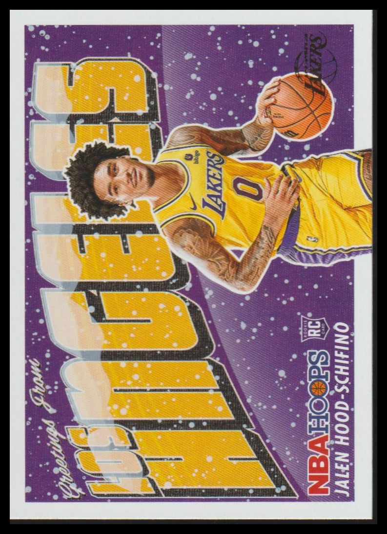 2023-24 Hoops Winter #6 Jalen Hood-Schifino Rookie Greetings