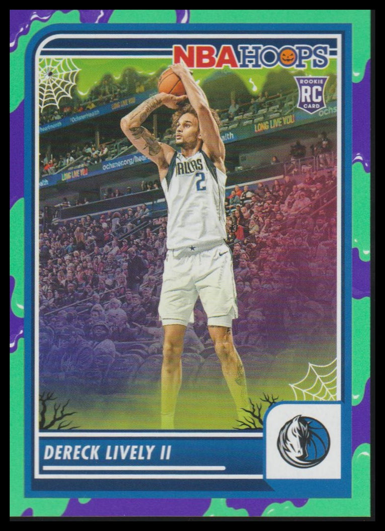 2023-24 Hoops Haunted Hoops #253 Dereck Lively II Slime