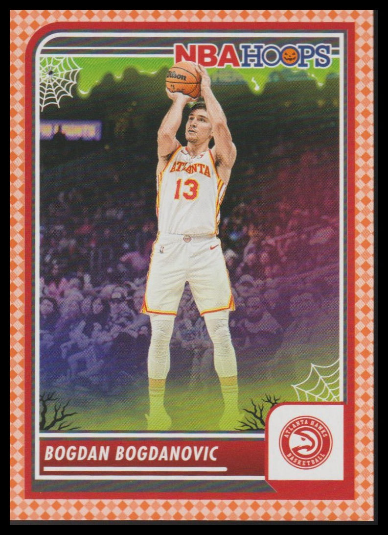 2023-24 Hoops Haunted Hoops #218 Bogdan Bogdanovic Orange