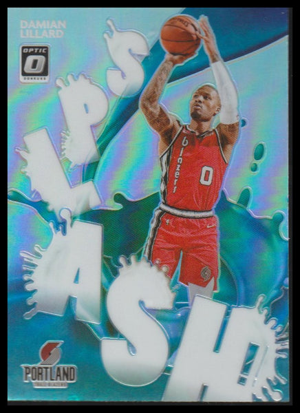 2020-21 Donruss Optic #5 Damian Lillard Splash! Holo