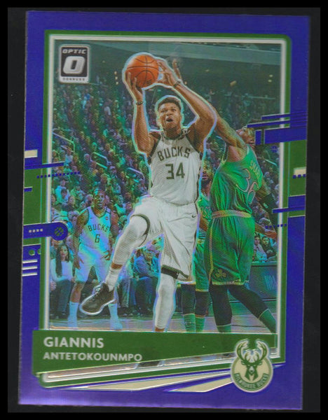 2020-21 Donruss Optic #29 Giannis Antetokounmpo Purple