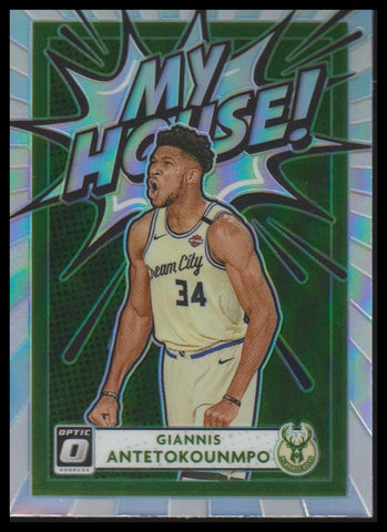 2020-21 Donruss Optic #2 Giannis Antetokounmpo My House Holo