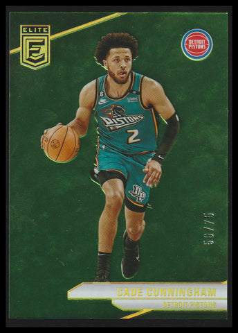 2023-24 Donruss Elite #198 Cade Cunningham Neon Green #/75