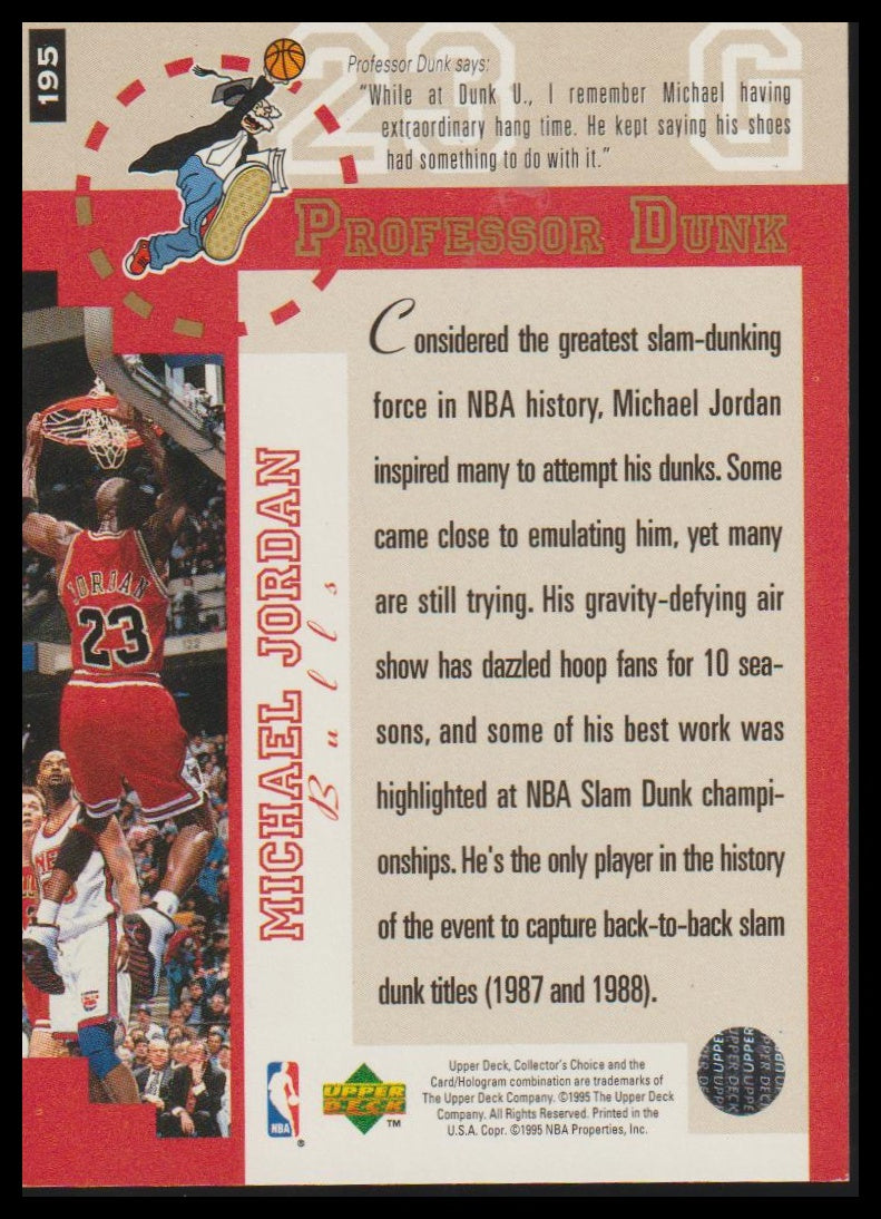 1995-96 Collector's Choice German I #195 Michael Jordan