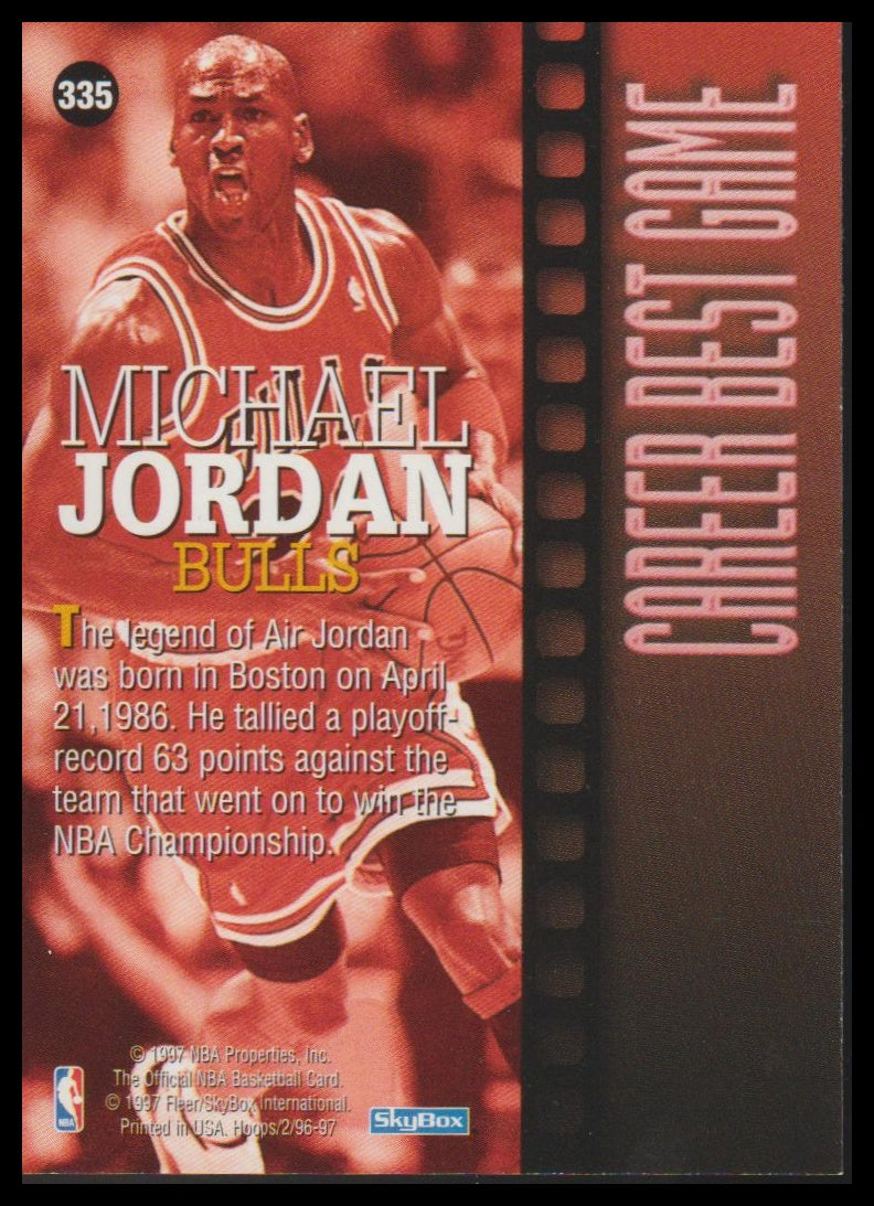 1996-97 Hoops #335 Michael Jordan