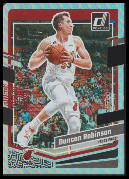 2023-24 Donruss #121 Duncan Robinson Silver Die Cut Press Proof #/75