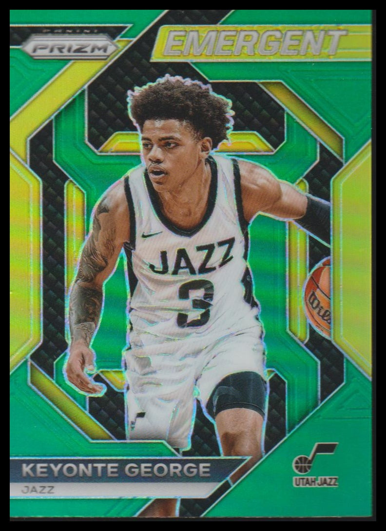 2023-24 Panini Prizm #2 Keyonte George Emergent Prizms Green