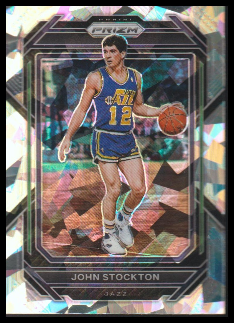 2022-23 Panini Prizm #292 John Stockton Prizms Ice