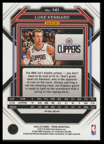 2022-23 Panini Prizm #141 Luke Kennard Prizms Green