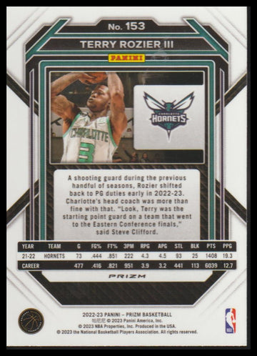 2022-23 Panini Prizm #153 Terry Rozier III Prizms Silver