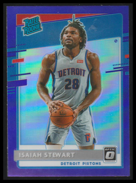 2020-21 Donruss Optic #166 Isaiah Stewart Purple