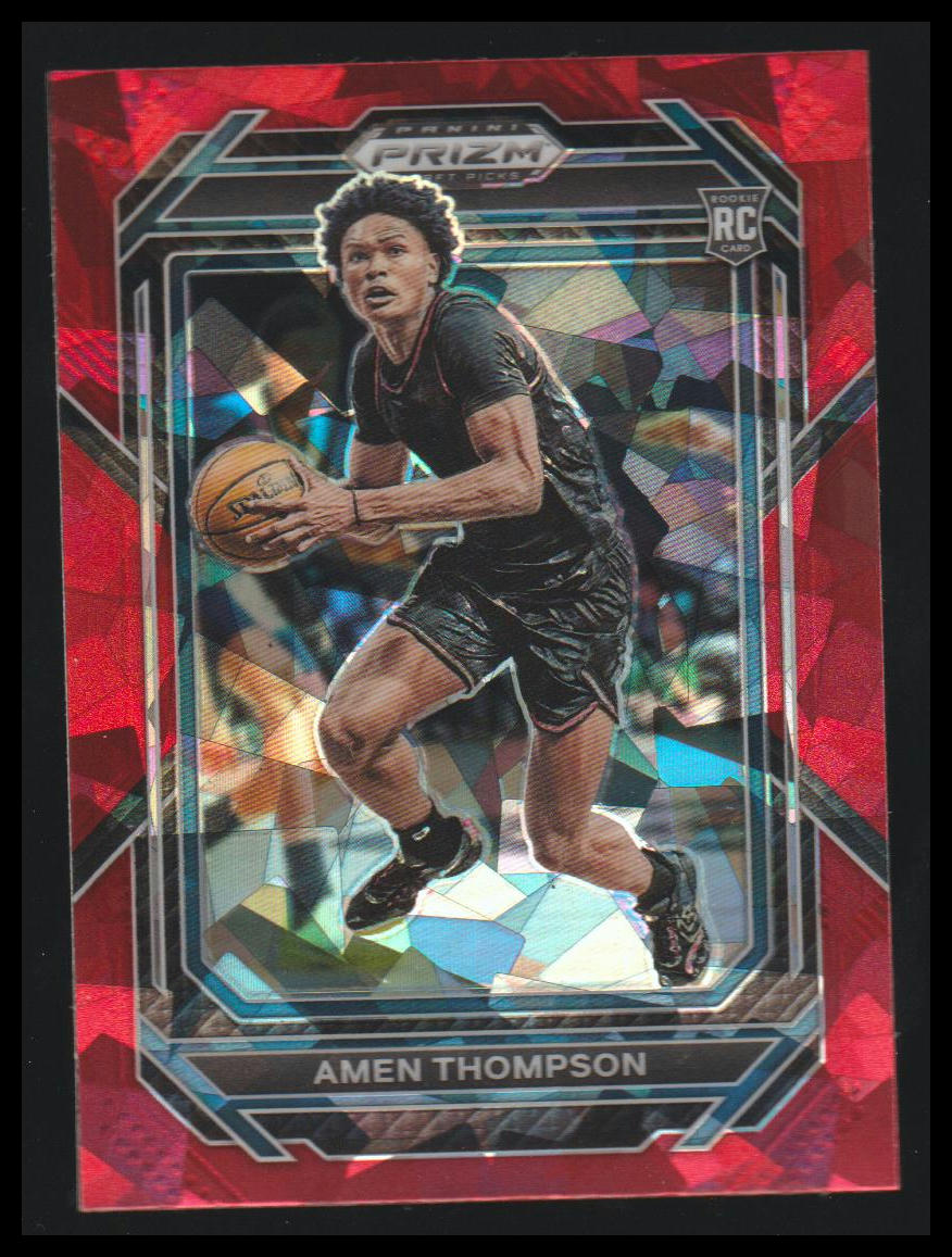 2023 Panini Prizm Draft Picks #4 Amen Thompson Red Ice