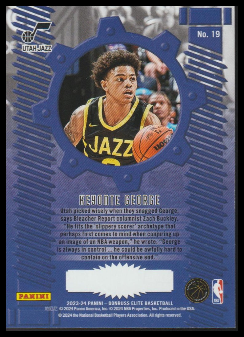 2023-24 Donruss Elite #19 Keyonte George Craftsmen