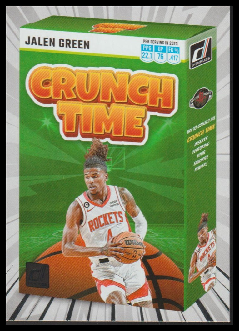 2023-24 Donruss #9 Jalen Green Crunch Time