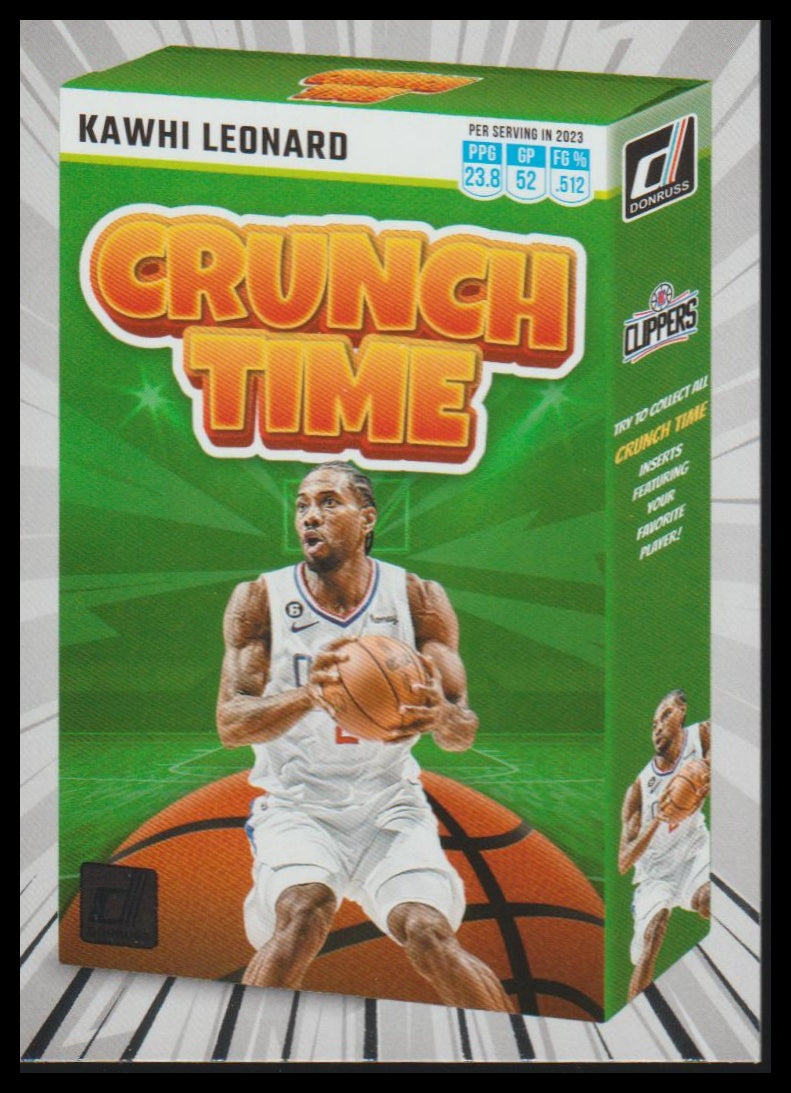 2023-24 Donruss #8 Kawhi Leonard Crunch Time