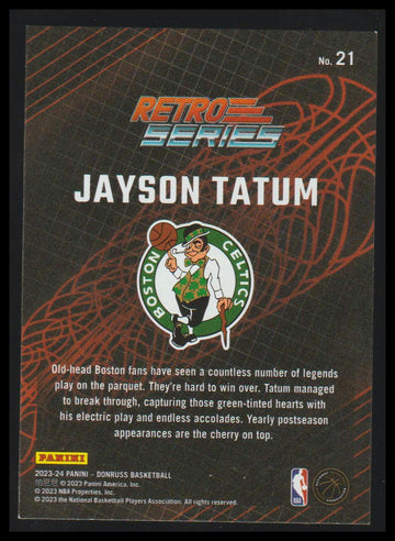 2023-24 Donruss #21 Jayson Tatum Retro Series