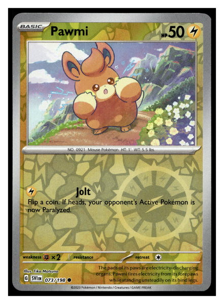 SV01: Scarlet & Violet Base Set #073/198 Pawmi - Reverse Holo