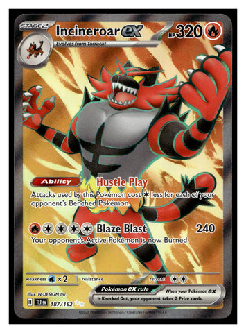 SV05: Temporal Forces #187/162 Incineroar ex