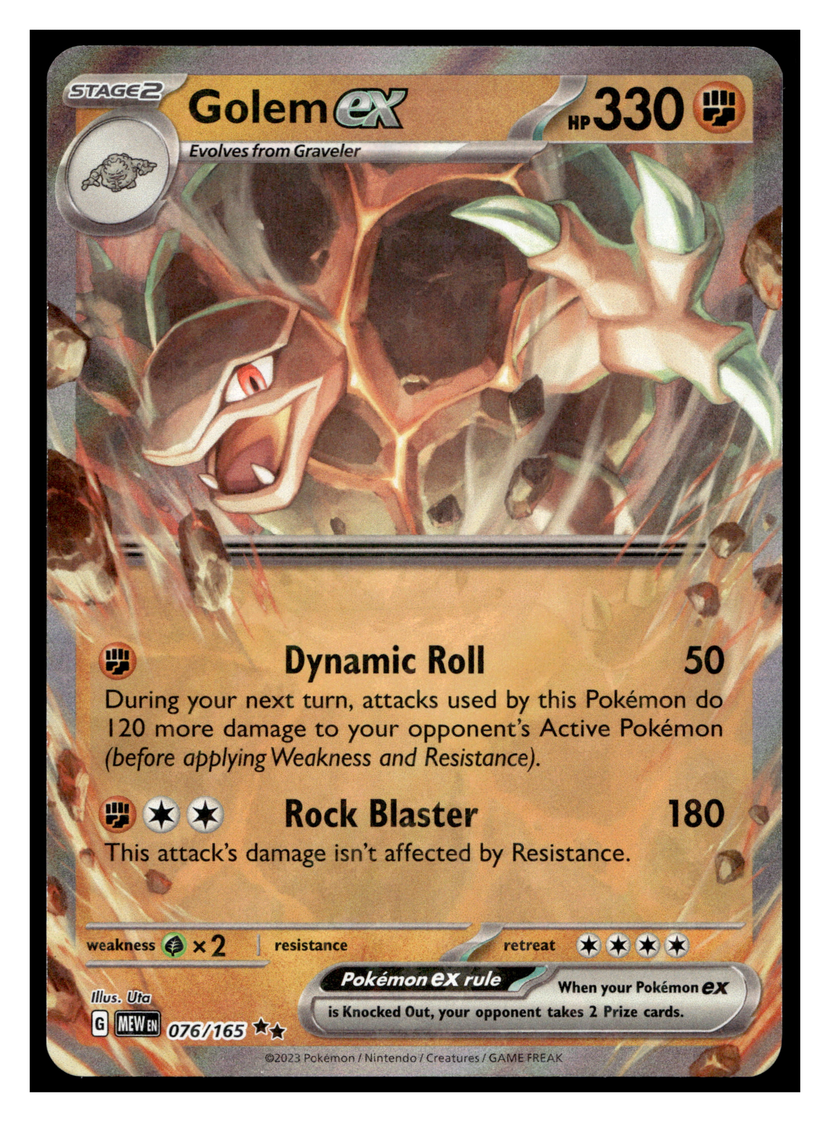 SV: Scarlet & Violet 151 #076/165 Golem ex – ZypherTrading