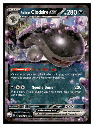 
SV02: Paldea Evolved #130/193 Paldean Clodsire ex