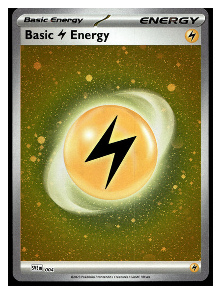 SV01: Scarlet & Violet Base Set #004 Basic Lightning Energy (Cosmos Holo)