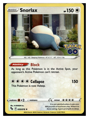 
Pokemon GO #055/078 Snorlax