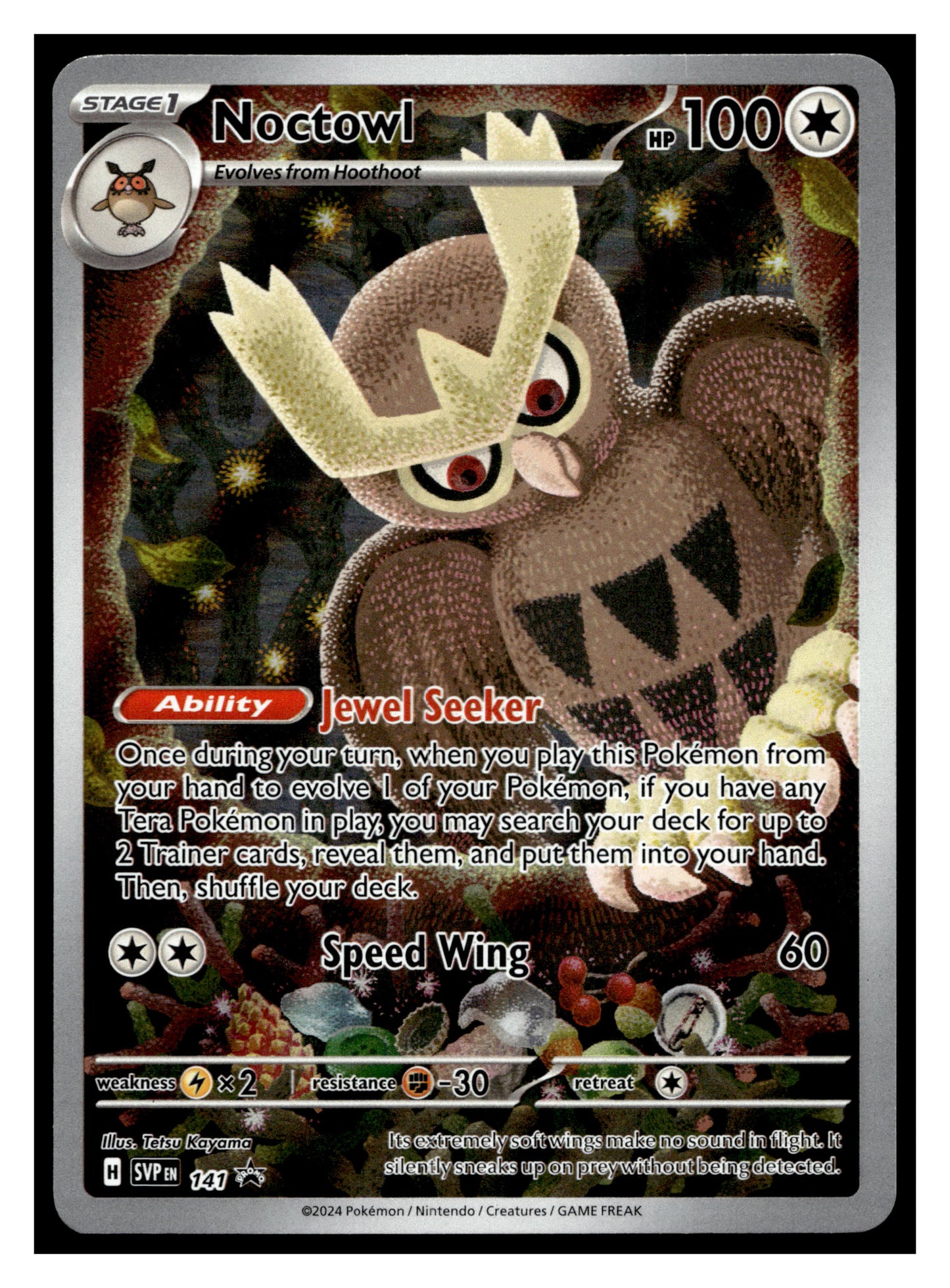 SV: Scarlet & Violet Promo Cards #141 Noctowl Holo 597