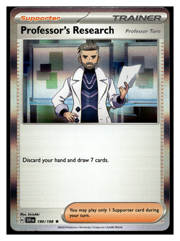 SV01: Scarlet & Violet Base Set #190/198 Professor's Research