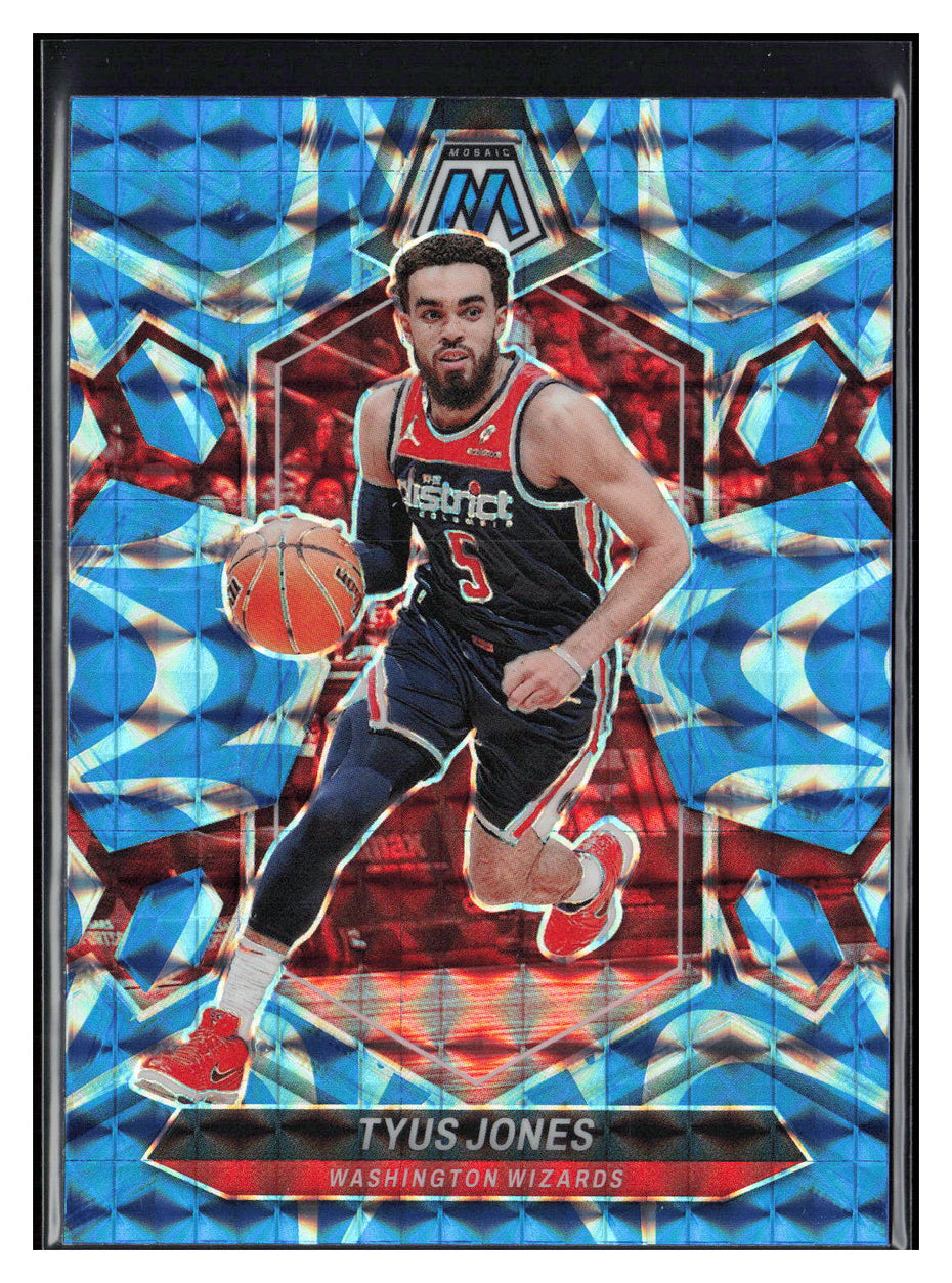 2023-24 Panini Mosaic #176 Tyus Jones Reactive Blue