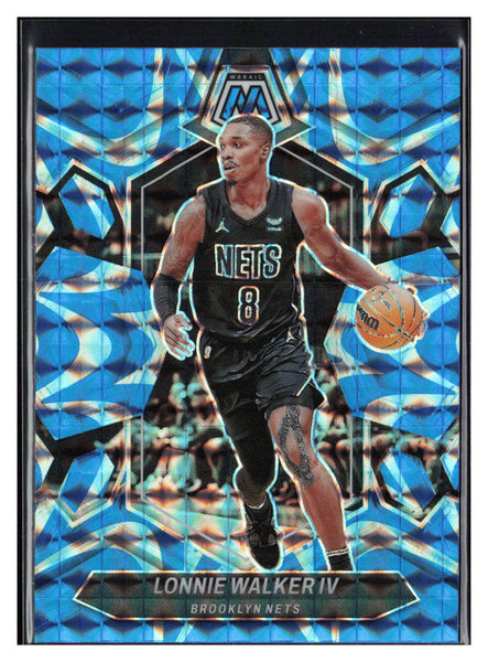 2023-24 Panini Mosaic #178 Lonnie Walker IV Reactive Blue