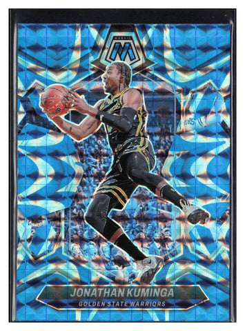 2023-24 Panini Mosaic #22 Jonathan Kuminga Reactive Blue