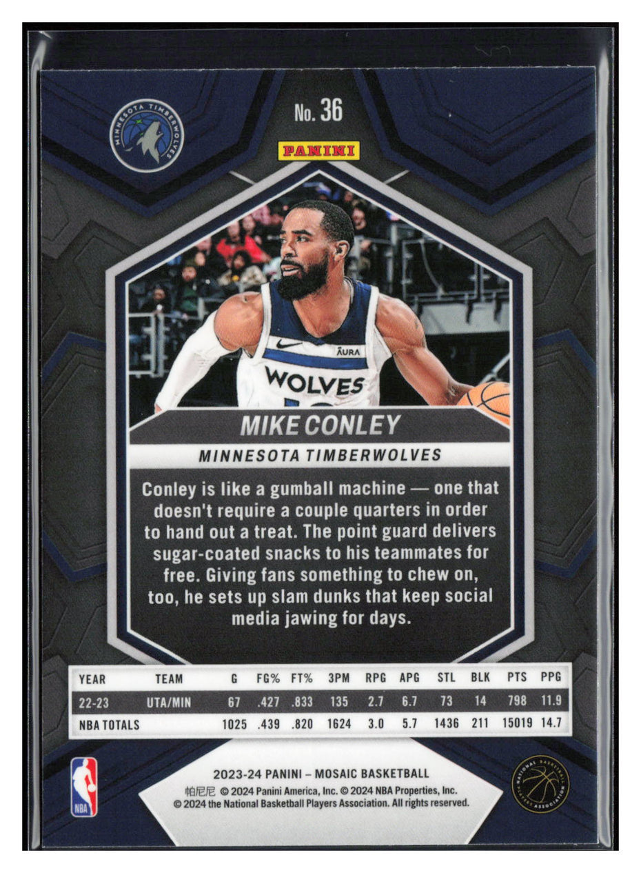 2023-24 Panini Mosaic #36 Mike Conley