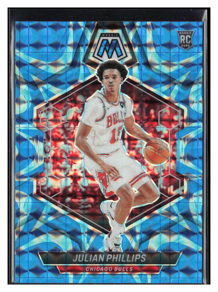 2023-24 Panini Mosaic #224 Julian Phillips Reactive Blue