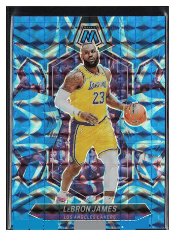 2023-24 Panini Mosaic #92 LeBron James Reactive Blue