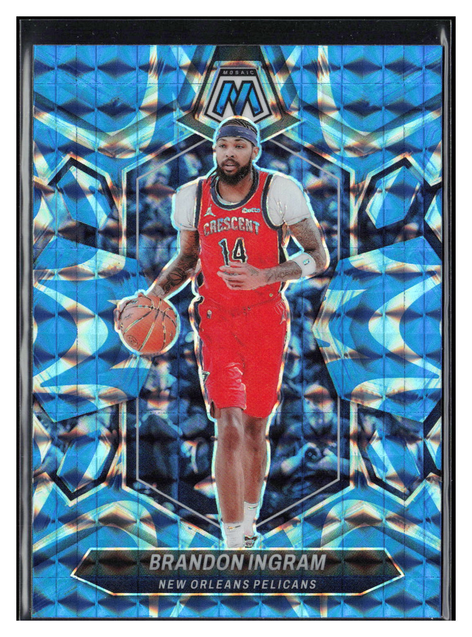 2023-24 Panini Mosaic #174 Brandon Ingram Reactive Blue