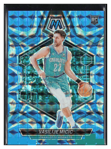 2023-24 Panini Mosaic #215 Vasilije Micic Reactive Blue