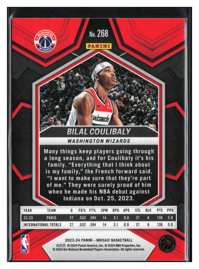 2023-24 Panini Mosaic #268 Bilal Coulibaly