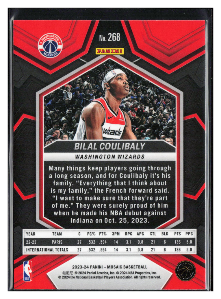 2023-24 Panini Mosaic #268 Bilal Coulibaly