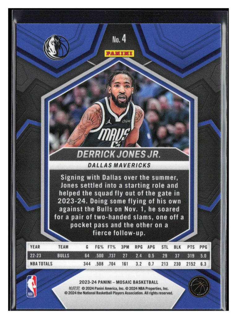 2023-24 Panini Mosaic #4 Derrick Jones Jr.