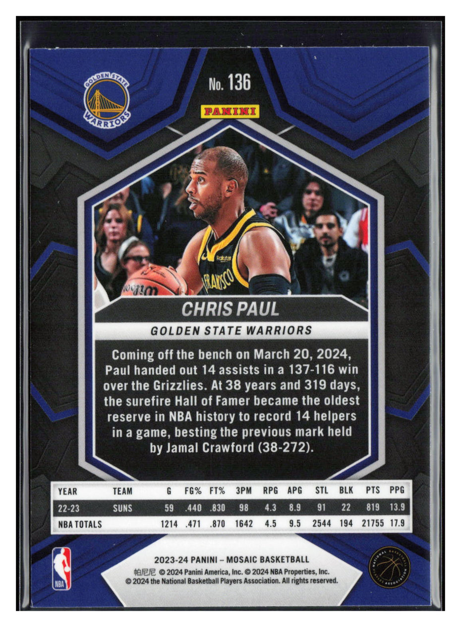 2023-24 Panini Mosaic #136 Chris Paul