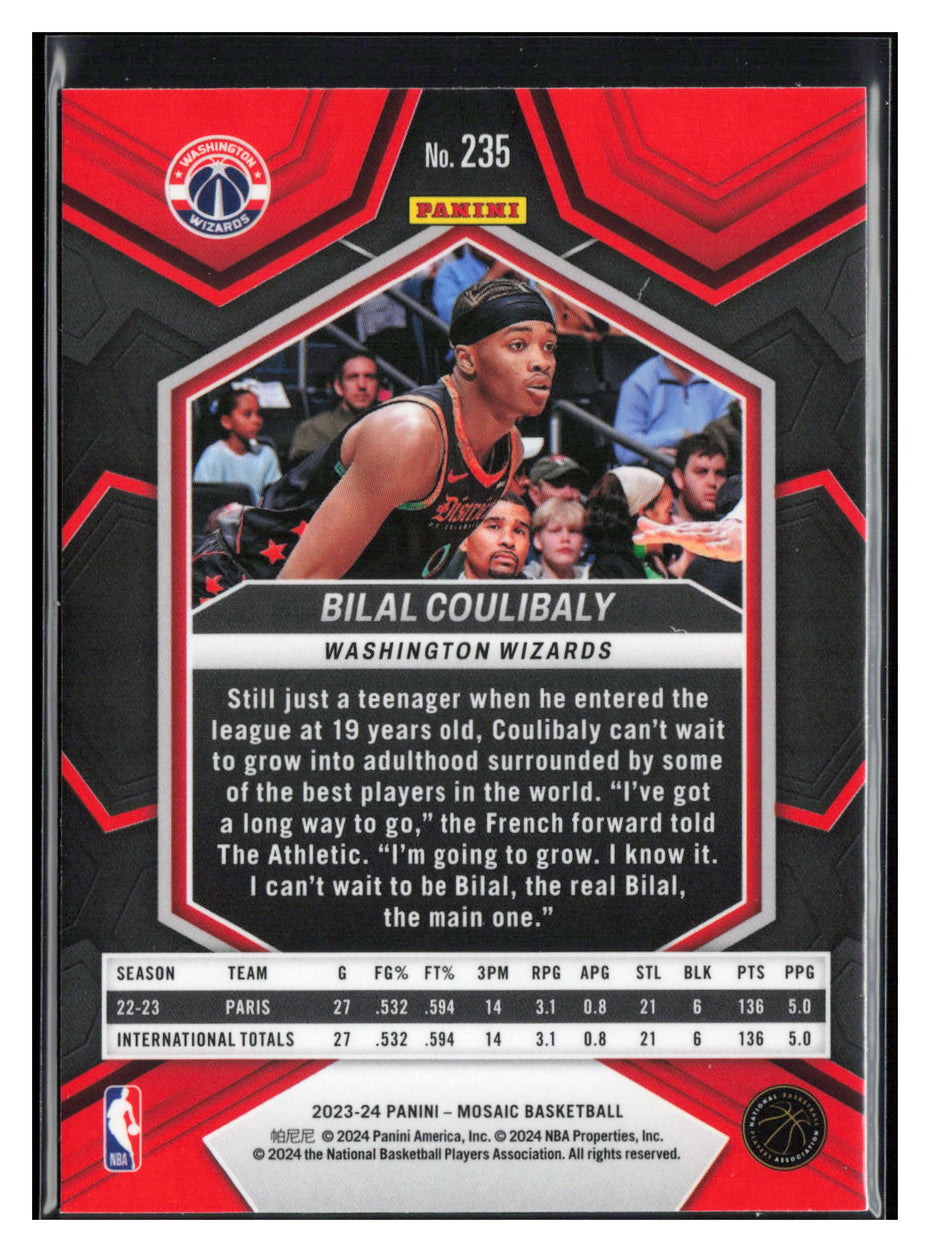 2023-24 Panini Mosaic #235 Bilal Coulibaly